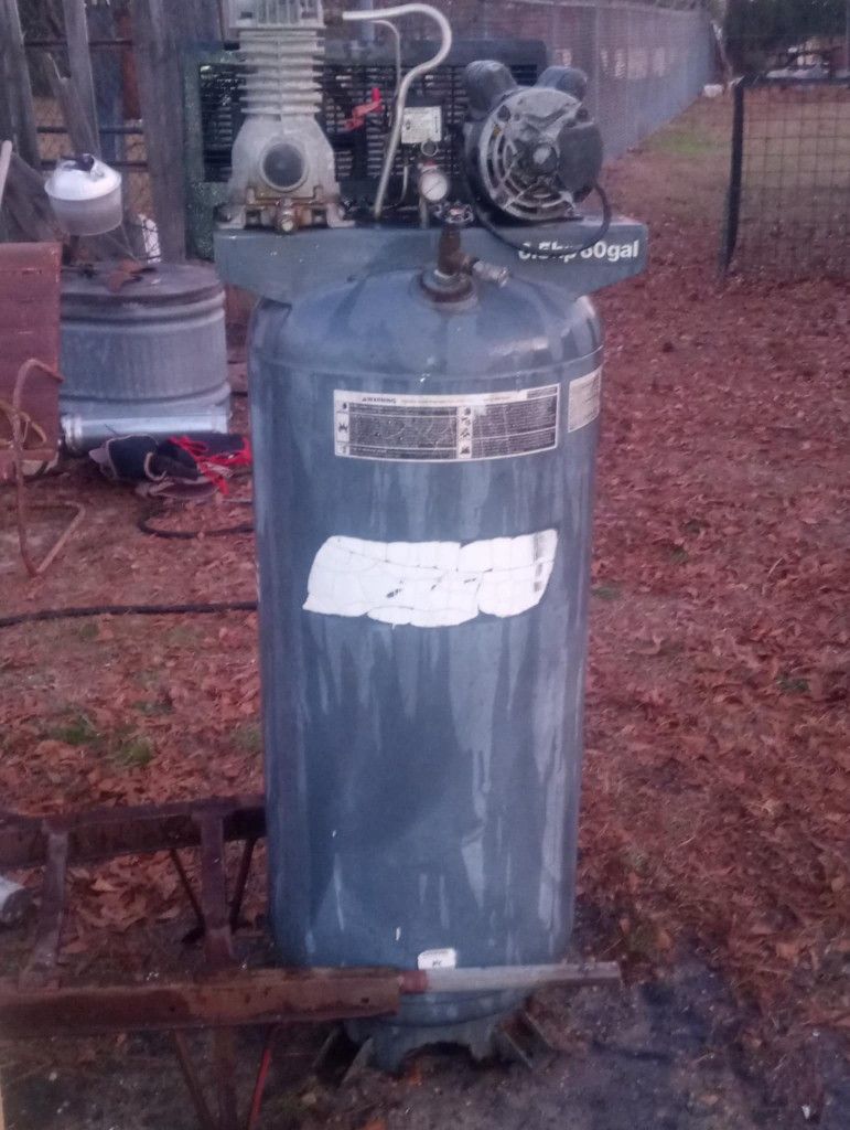Industrial 60 Gal 6.5 Horse Power 220 Electric Compressor 60 Gallon