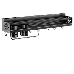 Kitchen Organizer Shelf Wall-Mounted Spice Storage Rack Kitchen Knife Holder Wall Seasoning Chopstick Spoon Shovel Storage Sheif