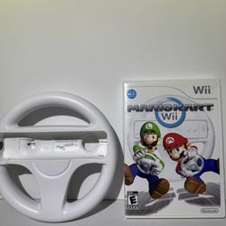 Mario Kart Wii (Nintendo, 2008) CIB Authentic With Wheel Tested Mint