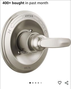 4335: Delta Faucet Foundations 13 Series Single-Function Shower Valve Trim Kit, Shower Handle, Delta Shower Trim Kit, Stainless BT131-SS (Valve Not In