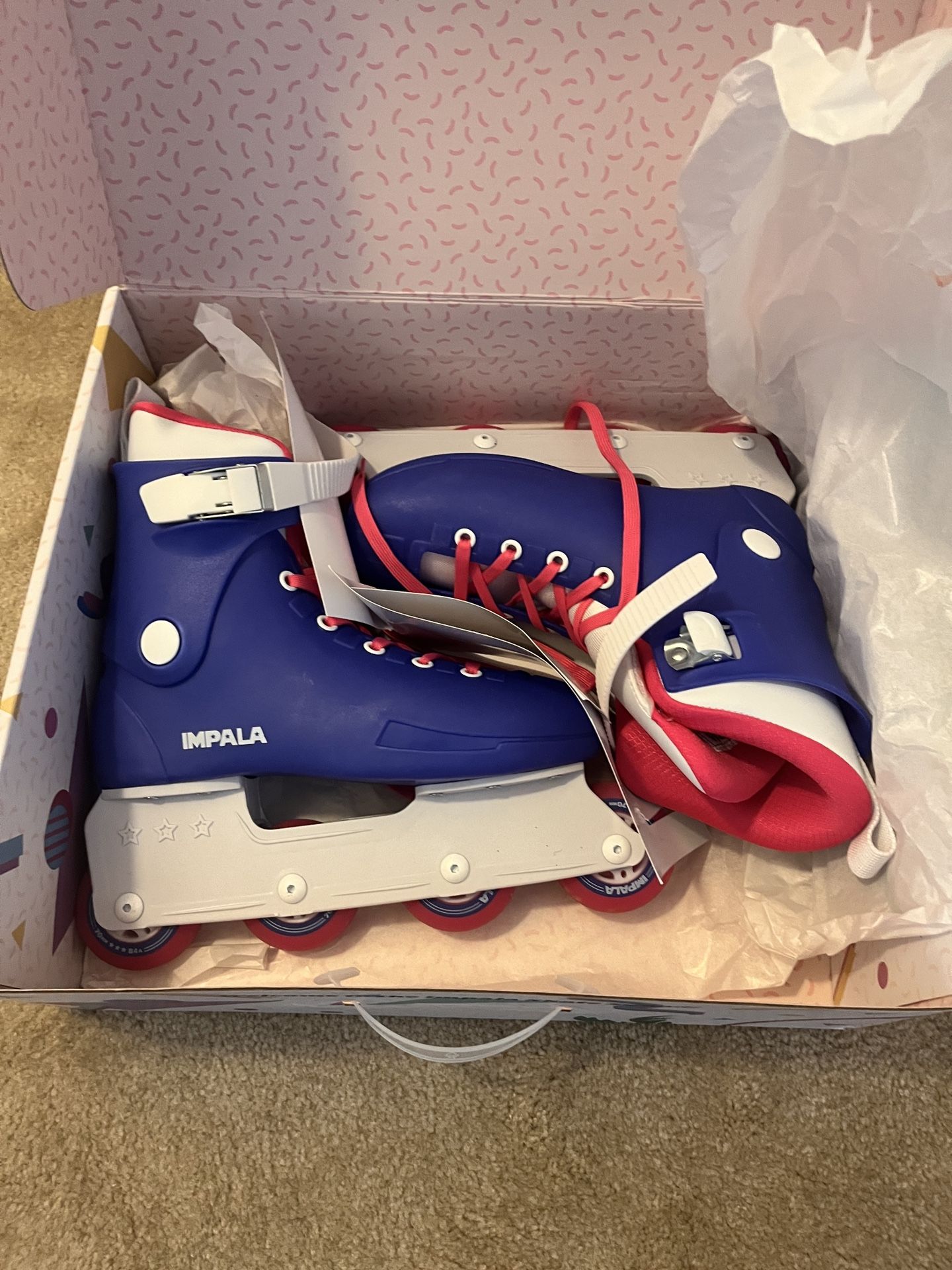 Impala Inline skates Size 7 With Pads
