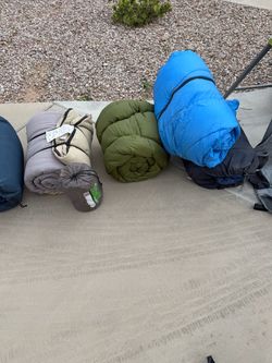 Various camping equipment