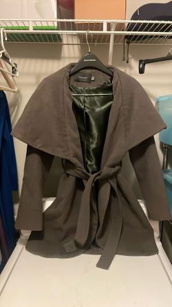 Dark Green Coat Tahari Brand