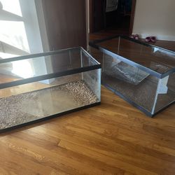 Two 40 Gallon Breeder Fish Tanks