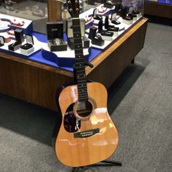 Johnson Left Handed Acoustic Guitar JG624 N 