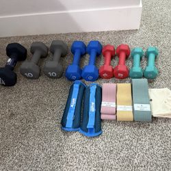 Full Home Workout Set – Dumbbells, Resistance Bands & Ankle Weights