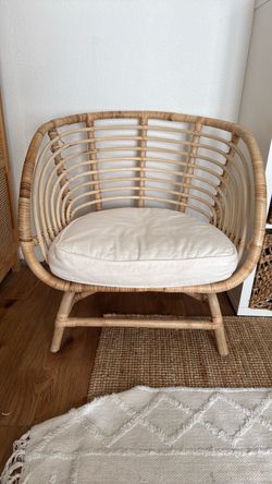 Boho wicker chair