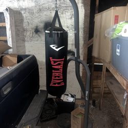 Bench Press and Punching Bag