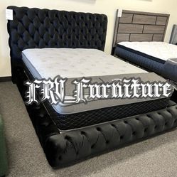 New Queen Bed Frame With Mattress 