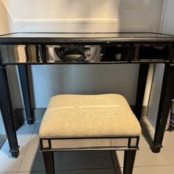 Beautiful Vanity Table With Matching Stool