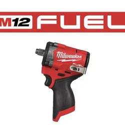 Milauwkee M12 FUEL 12V Lithium-Ion Brushless Cordless Stubby 1/2 in. Impact Wrench (Tool-Only)