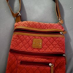 Burgundy Stone Mountain Crossbody Purse 