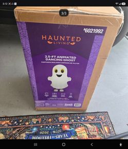 (New) animated dancing ghost animatronic motion activated and sound