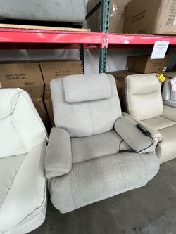 Flexsteel Zecliner Gray Performance Fabric Sleep Lift Recliner