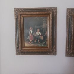 Framed ART of CHILDREN PLAYING