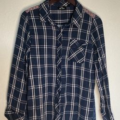 VIVA MILANO PLAID SHIRT L (B)