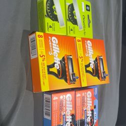 Gillette & one blade razor blades