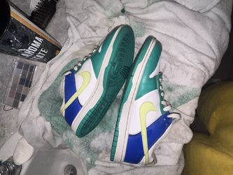 glue yellow n green dunks low