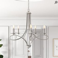 Marilyn 5 - Light Dimmable Classic / Traditional Chandelier. New open box inspected: 29.25'' H X 26'' W X 26'' D. MSRP $270. Our price $138 + sales ta