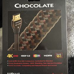 AudioQuest Chocolate 4K HDR HDMI Cable 1m