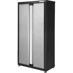 Kobalt Steel Freestanding Garage Cabinet in Silver (36-in W x 72-in H x 18.5-in D)