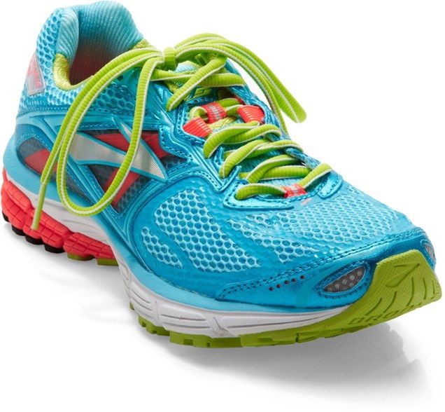 BROOKS Blue Coral Green Ravenna 5 Road-Running Women’s Athletic Sneakers