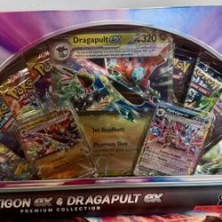 Pokemon- Hydreigon ex & Dragapult ex Premium Collection