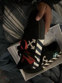 OFF-WHITE Vulcanized Low Canvas Black White Size 7M (EU 40)
