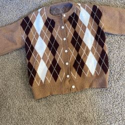 Brown Sweater Cardigan
