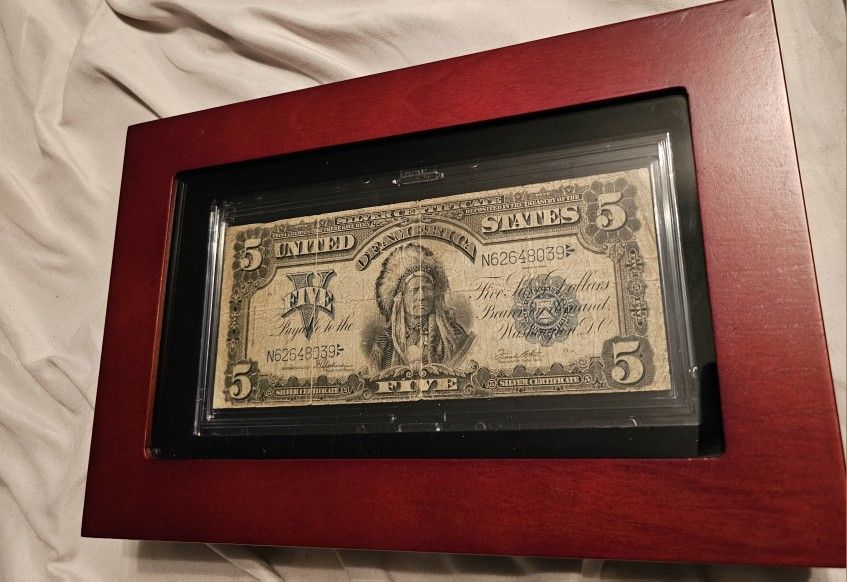 $5 1899 Silver Certificate Indian Chief