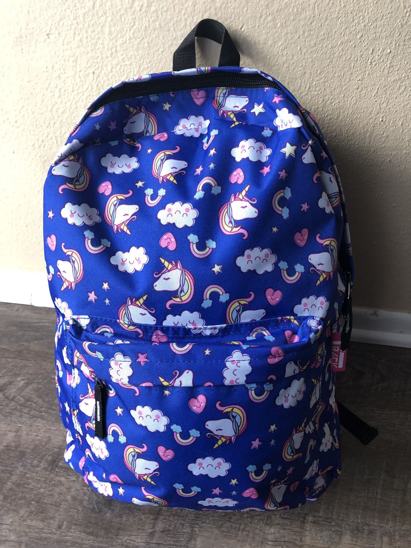 Large girl’s blue unicorn backpack. New with tags!