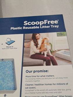 ScoopFree Plastic Reusable Litter Tray