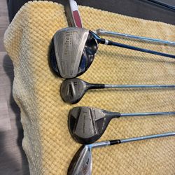 Set Of Golf Clubs With Bag And Balls