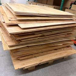 1/4 in. 4 in. x 3 in. Plywood sheets $50