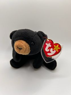 Ty “Blackie” the bear Beanie Baby Vintage and Rare 1993/94 with Multiple Errors