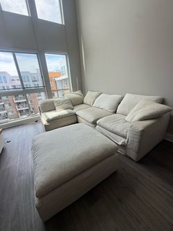 Restoration Hardware 5-piece cloud sofa