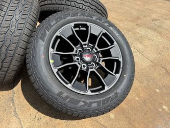 20" TOYOTA TUNDRA TRD SEQUOIA 2022-2027 OEM BLACK WHEELS RIMS FALKEN 265/60/20