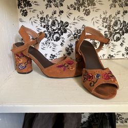 3 Inch Embroidery Heels 