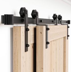 Sliding barn door hardware