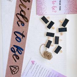 Bridal Shower Items (Sash, Games)