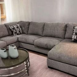 OM• $38 Initial • Brand New& 3 Piece Sectional With Chaise Couch