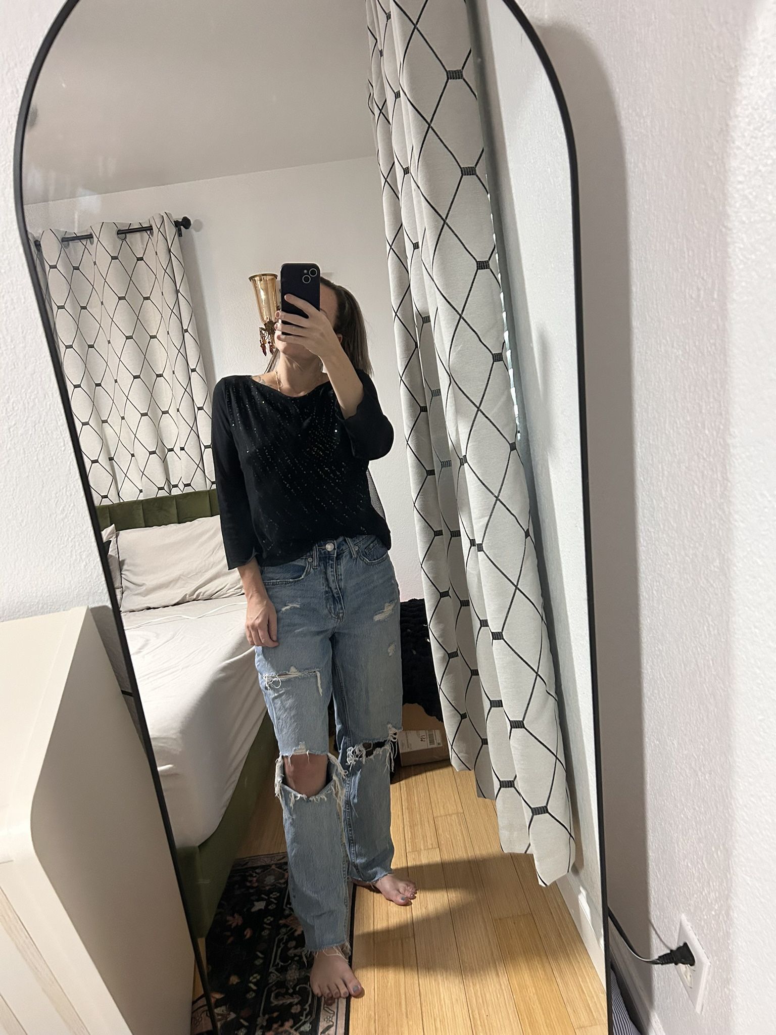 Vintage Bay Studio Goth Fairy Sequin Top