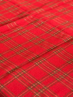 Vintage Holiday Red Tartan Plaid Tablecloth – 68” x 80” (Rounded Corners)
