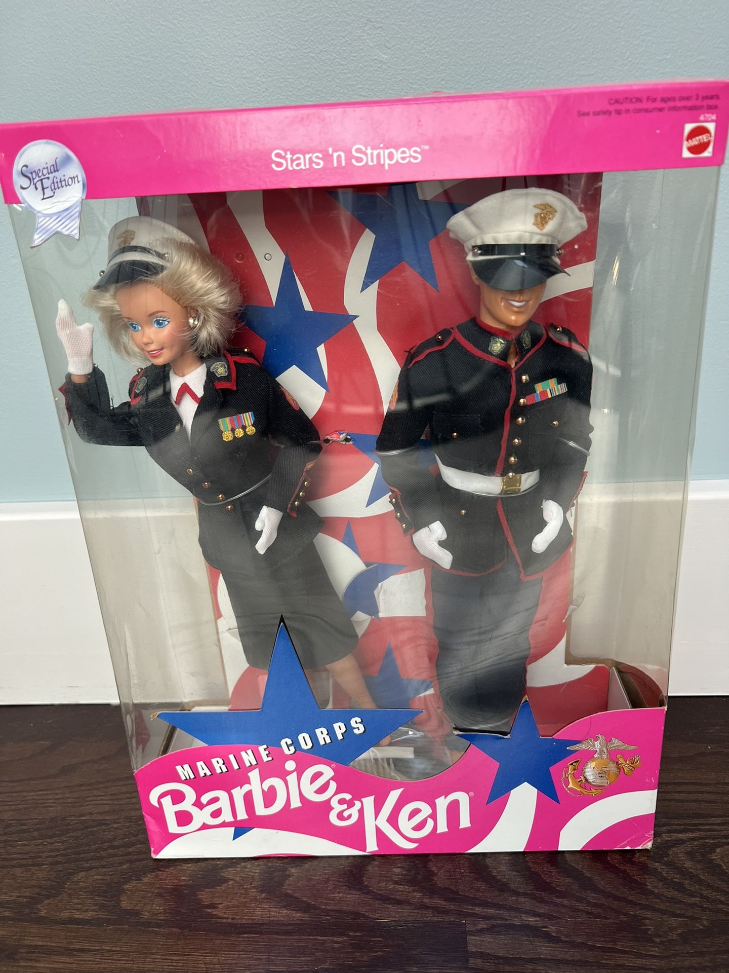 Vintage Marine Corps Barbie and Ken