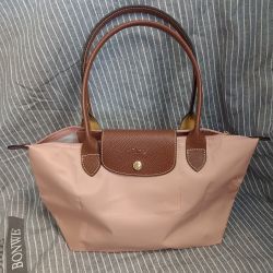 Longchamp Le Pliage Shoulder Nylon Bag Tote baby Pink