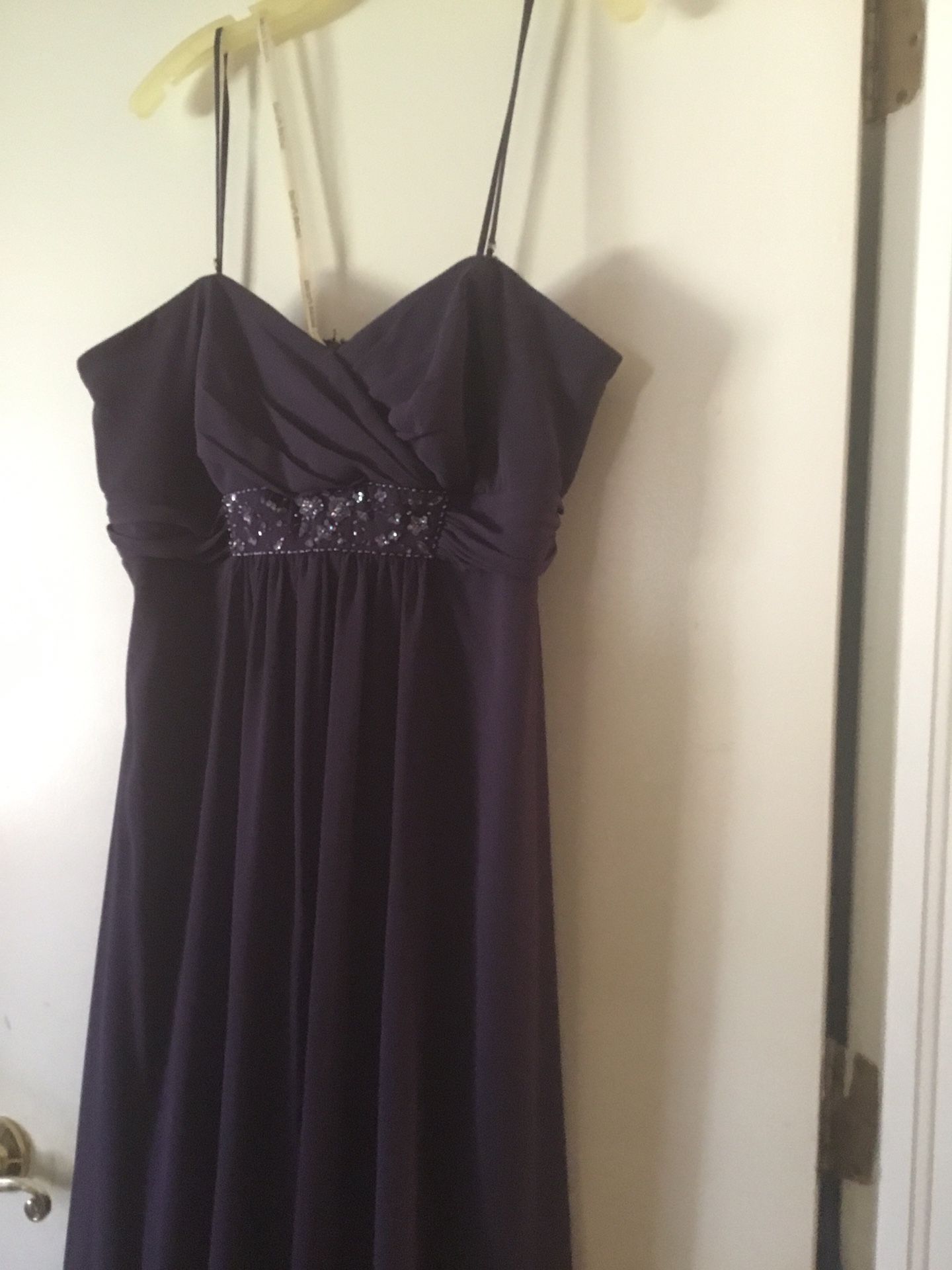 Dark purple prom or bridesmaid dress