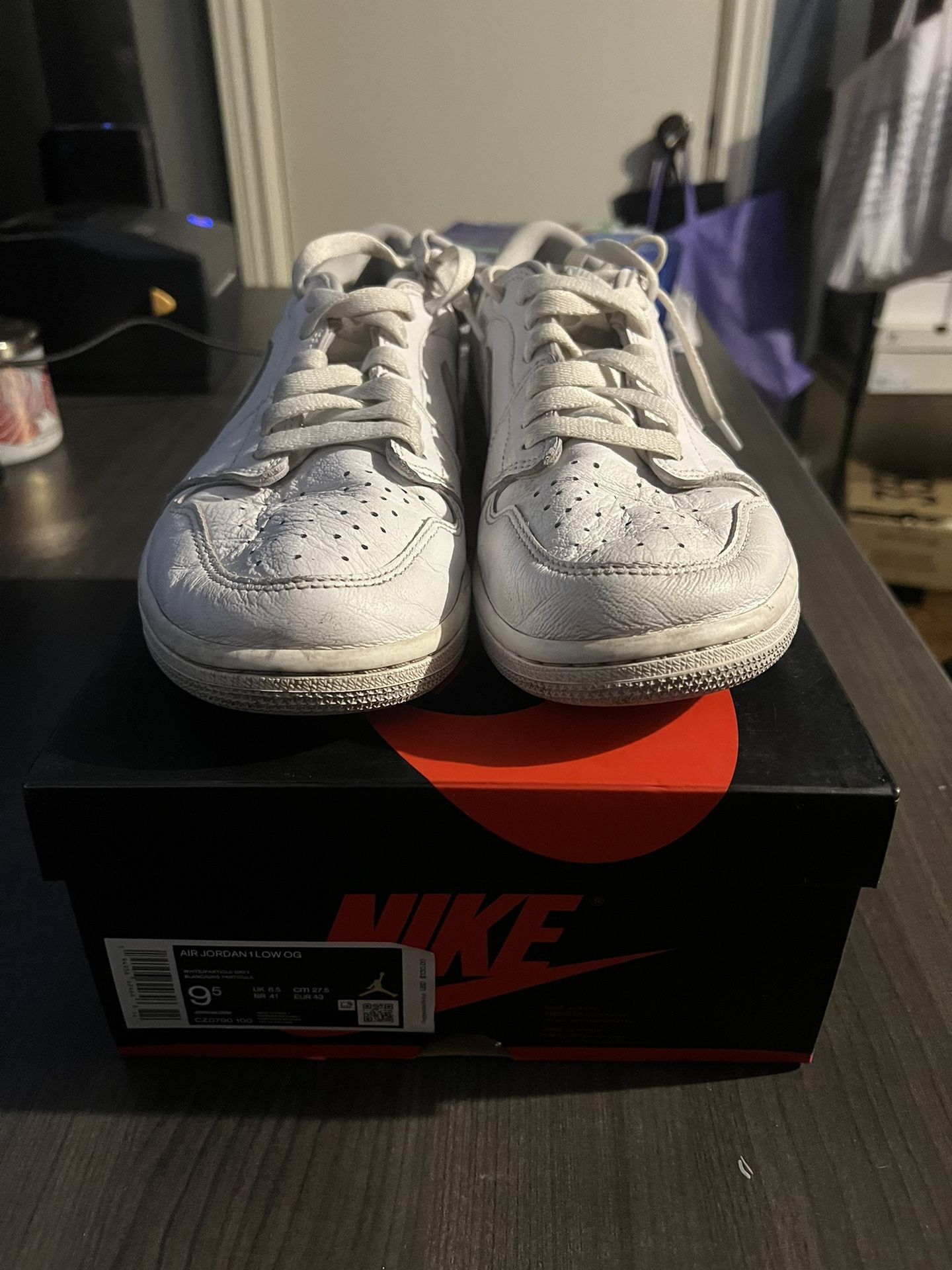 2021 Nike Air Jordan Retro Low OG 'Neutral Grey' Size