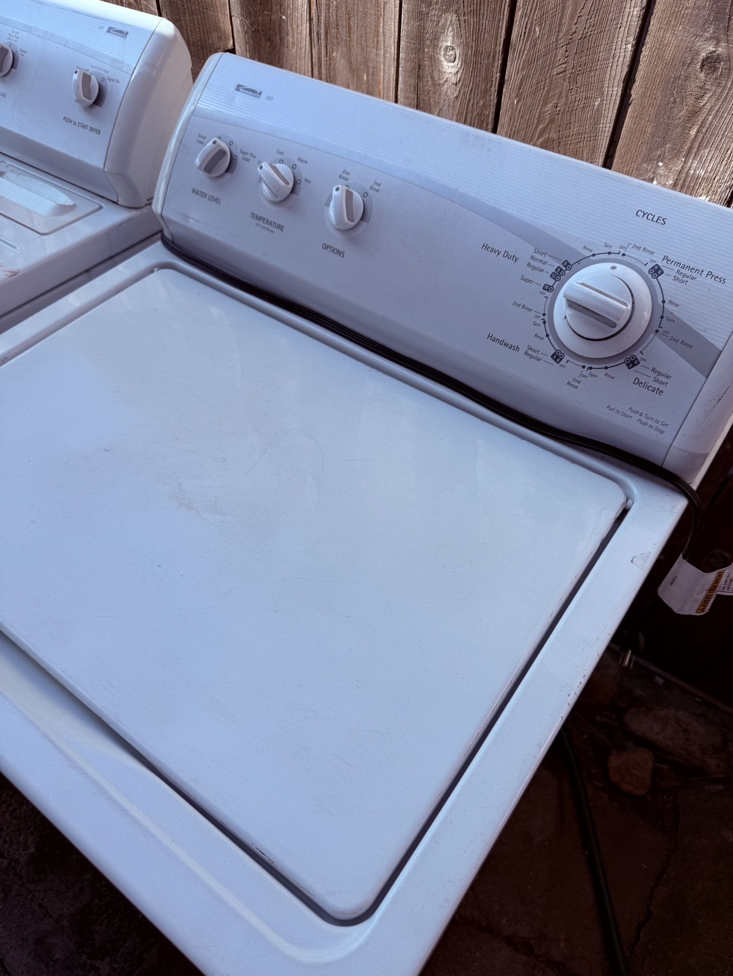 Kenmore Washer & Dryer For Sale