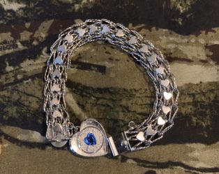 Sterling Vintage Charm Bracelet