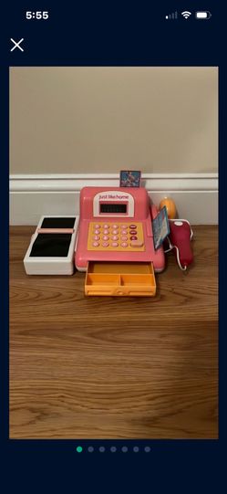 Toy Cash Register Makes Noise No Cover For Batteries 